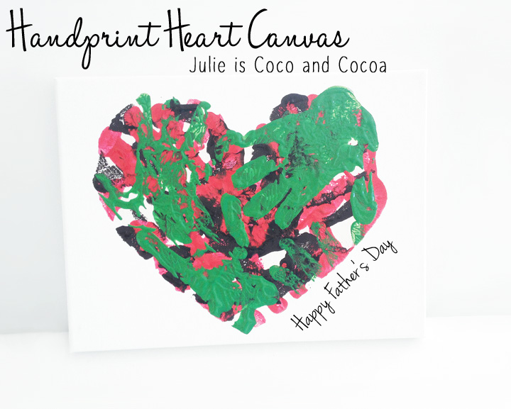 Handprint Heart Canvas